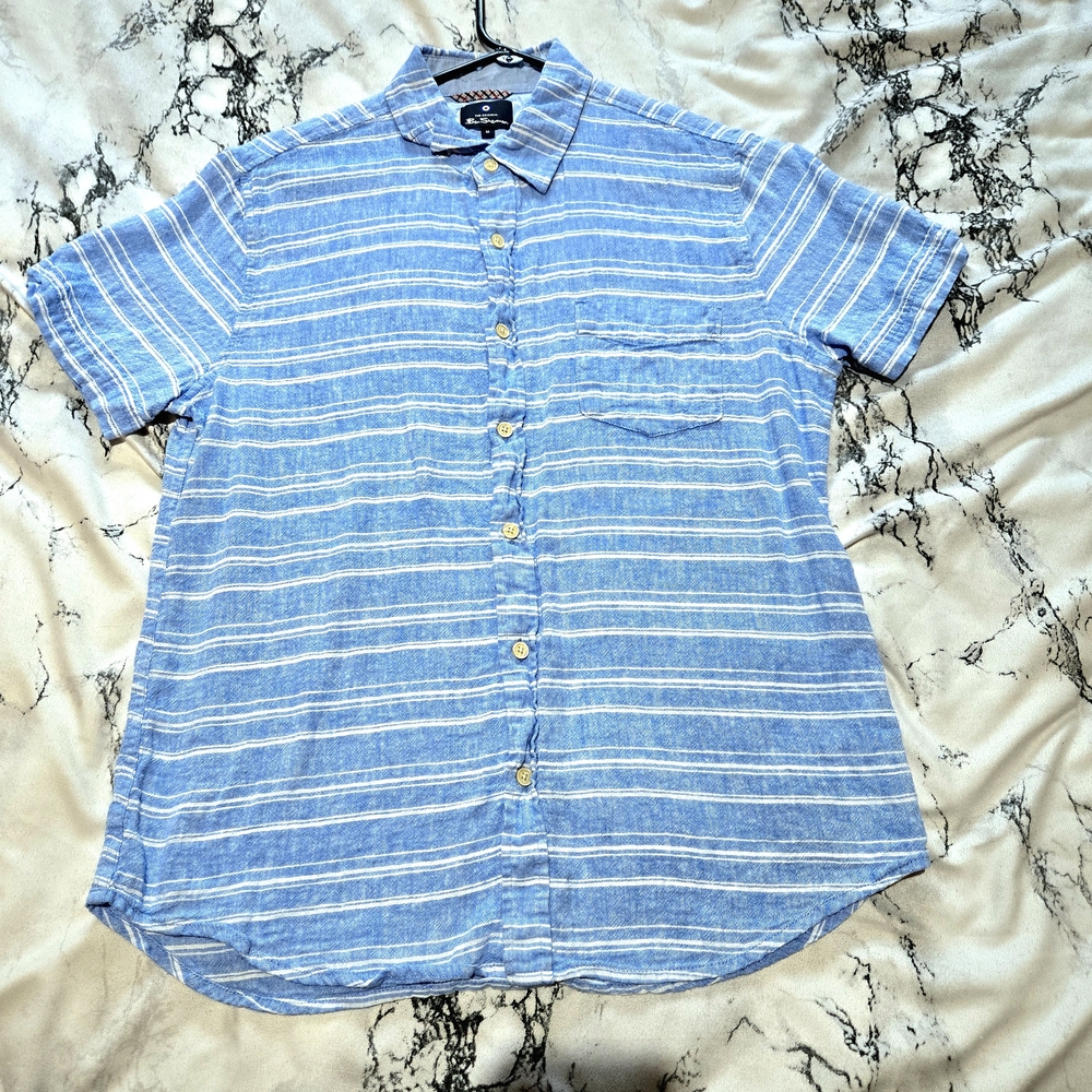 Ben Sherman Light Blue Striped Casual Shirt